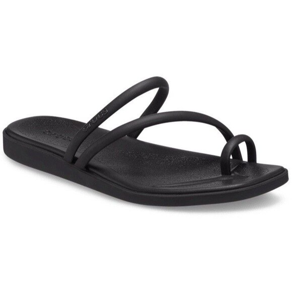 Woman's Sandals Crocs Miami Toe Loop Sandal Color Black Size W8 NWT - Picture 4 of 7